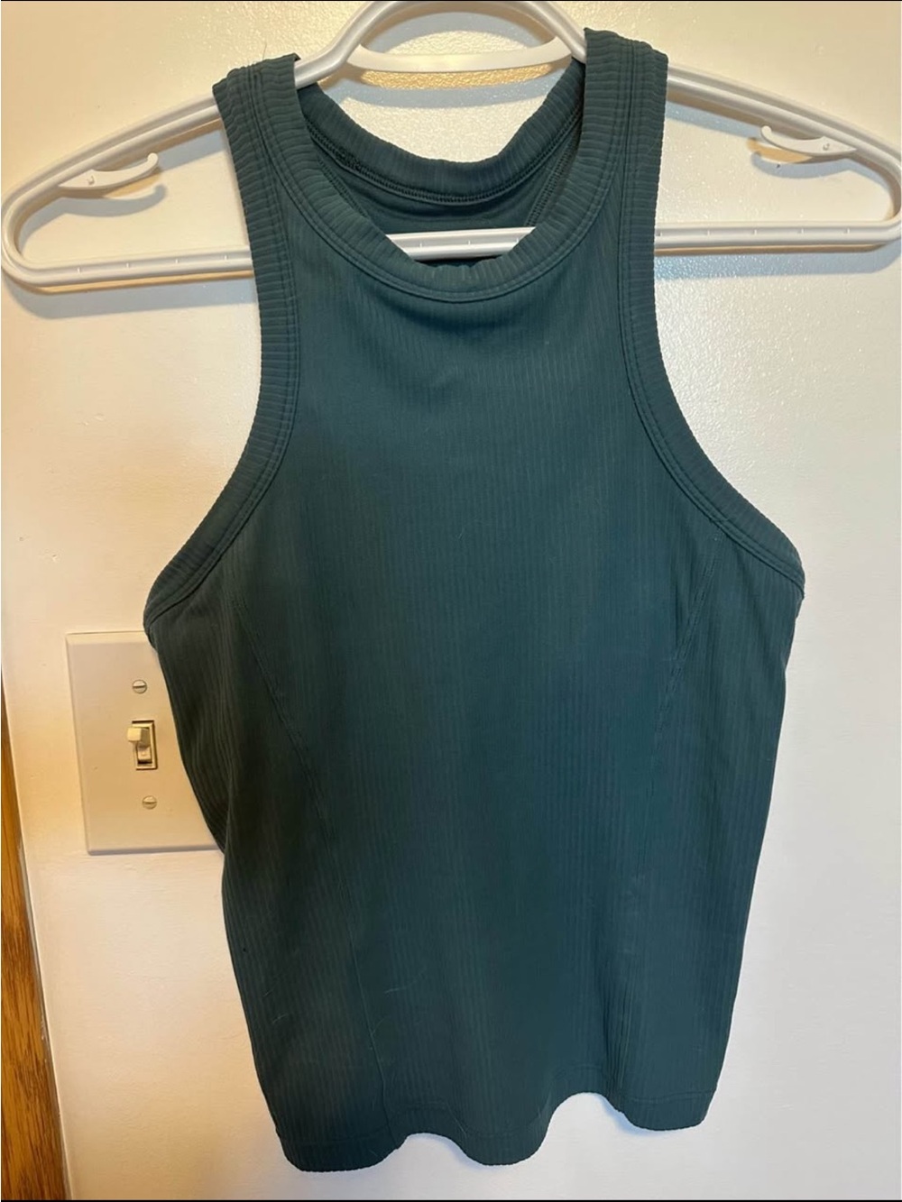 Lululemon High Neck Ribbed Waist Length Tank Top